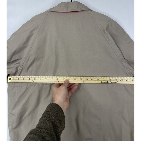 Vintage London Fog Jacket Mens 42 Beige Lightweight Windbreaker Classic - Picture 10 of 11